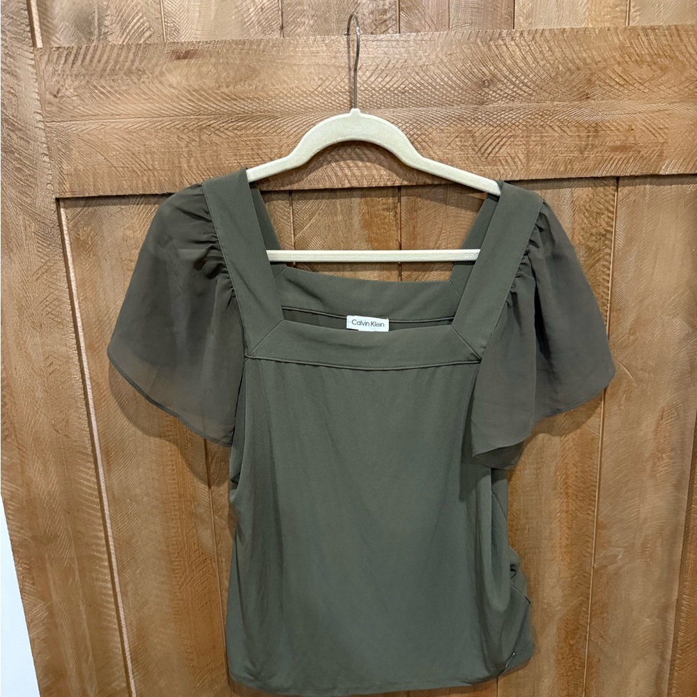 Calvin Klein Dark Green Women's Blouse